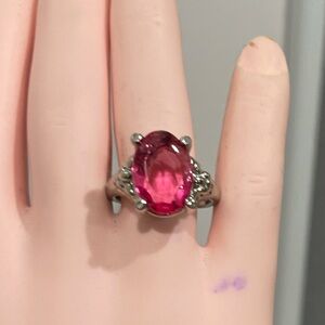 Elegant Pink Gemstone Ring